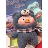 LuLu the Piggy Joyful Time PVC Plush Keychain Series HUG TEDDY